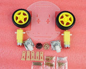 Putih Kuning Kecil Dua Drive Mobil Pintar Diy Robot Kit 20cm x 15.5cm x 6.5 cm