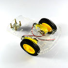 Putih Kuning Kecil Dua Drive Mobil Pintar Diy Robot Kit 20cm x 15.5cm x 6.5 cm