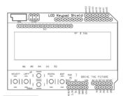 LCD 2x16 (Biru) Tampilan keypad LCD Shield dengan 6 tombol push modul layar LCD