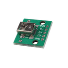 Modul Sensor Arduino elektronik USB Ke DIP Micro USB Kepala Mini 5 P Patch 2.54mm Adapter