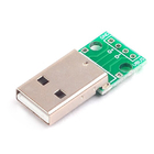 USB 2.0 Male To 2.54mm DIP Papan Adaptor PCB