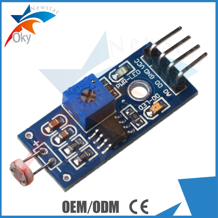 Photosensitive Resistance Sensor Photo Sensitive 3/4 Pin DC3.3-5V untuk Arduino