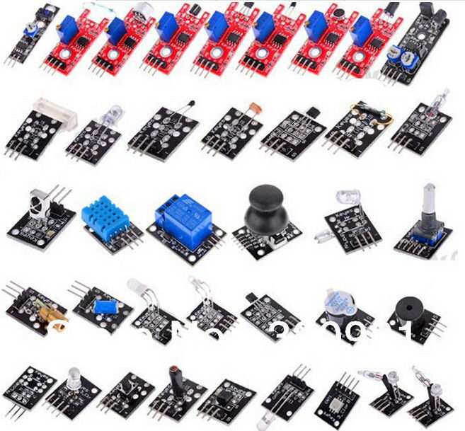 Starter Kit untuk Arduino DIY belajar 37 Modul Sensor dalam satu kotak 5V relay pasif buzzer