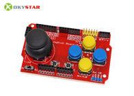Red Game Joystick Shield V1.A Expansion Arduino Controller Board Untuk Proyek Robotika Elektronik
