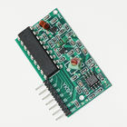 Warna Emas 4 Saluran 315MHz Arduino Sensor Modul RF Wireless Remote Control 58 * 38 * 13mm