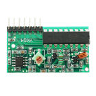 Warna Emas 4 Saluran 315MHz Arduino Sensor Modul RF Wireless Remote Control 58 * 38 * 13mm