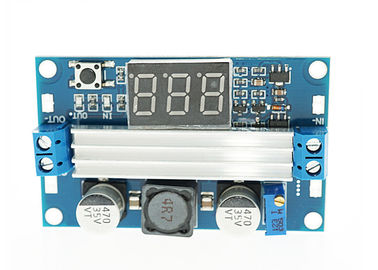 100W DC - DC Meningkatkan Konverter Modul Konverter Heat Sink Dan Voltmeter LED