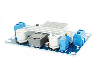 100W DC - DC Meningkatkan Konverter Modul Konverter Heat Sink Dan Voltmeter LED