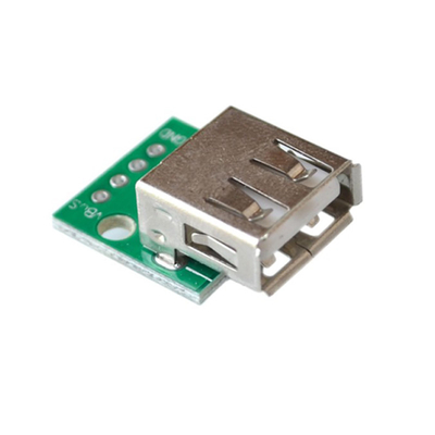 USB To 2.54mm DIP Adapter Konektor Perempuan Papan Konverter PCB