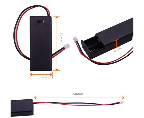 OKYSTAR 2 Kotak Penyimpanan Baterai AAA Untuk Microbit