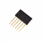 2.54mm 6 8 10 Pin Header Connector Untuk Arduino Shields Gold Plating