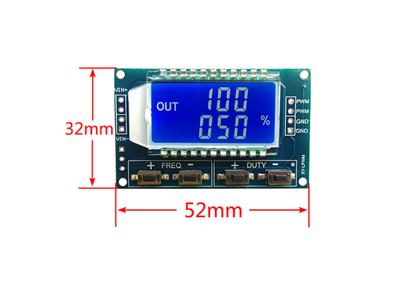 PWM Pulse Frequency Duty Cycle Adjustable LCD Module Untuk Arduino