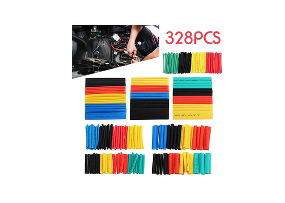 328 pcs Polyolefin Shrink tube wrap wire kabel isolasi listrik Heat Shrink Tube