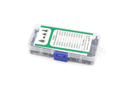 10 Jenis 180 In-Line Mini Push Button Switch Kit Tombol Elektronik
