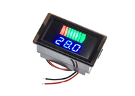 Indikator Tingkat Pengisian Baterai Mobil Modul Tampilan Biru Untuk Arduino 12 - 60V