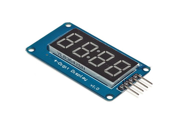 Empat Bits LED Clock Display 4 Pin 42 * 24 * 12mm Level Control Interface